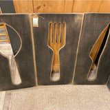 SET OF 3 Utensil Wall Decor