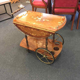 Vintage Italian Inlaid Bar Cart