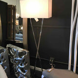 Frankie Davidson Chrome & Marble Floor Lamp