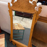Vintage Loomis Brothers Burlwood Mirror