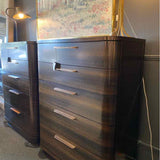 Caracole Furniture Modern High Sheen Eucalyptus 5 Drawer Chest