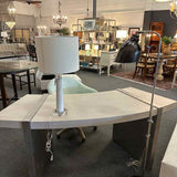 Hooker Natural  & Silver "Melange" Curved Writing Desk