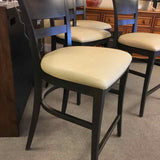 Saloom Counter Height Stool with Leather Seats
