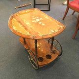 Vintage Italian Inlaid Bar Cart