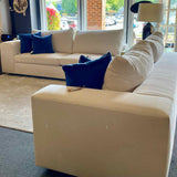 Restoration Hardware Ivory Performance Fabric Cornerless Sectional