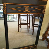 Mirror Gold/Black Diamond/Flower Accent