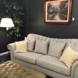 Haverty's Oatmeal Tufted Sofa