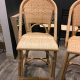 Serena & Lily Sunwashed Riviera Rattan 42x17x18 Counter Stool