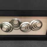 Gold Metal Rings Shadow Box Wall Decor
