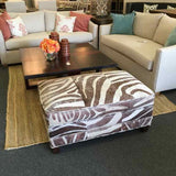 Motioncraft Cowhide Storage Ottoman