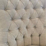 Pottery Barn "Radcliffe" Tufted Oatmeal Chair on Casters