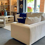 Restoration Hardware Ivory Performance Fabric Cornerless Sectional