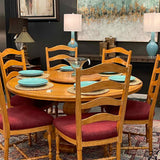 Fremarc Designs "Palomino" Finish Pedestal Table & Chairs