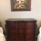 Red Tone 3 Drawer Chest