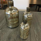 SET OF 3 Uttermost Mercury Glass Vases