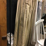 PAIR Curtains Silk Multi Gold Striped Lined & Blackout