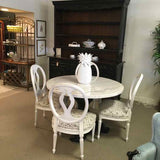 48" Round Marble Top Dining Table