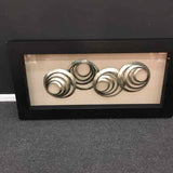Gold Metal Rings Shadow Box Wall Decor