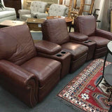 Leather Trend Medium Brown Manual Reclining Sectional