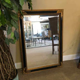 Mirror Gold/Black Ornate Gold Corners