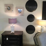 SET OF 3 Textured Discs Wall Decor