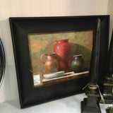 Still Life Pottery with Black Frame