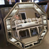 Graphics International Silver Metalic Octagonal Mirror