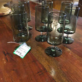 Lenox Set of 8 Stemware Blue Smoke Mid Century Modern Juice