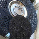 Round Propane Firepit  with Rocks