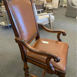 Hooker Leather Dining Arm Chair