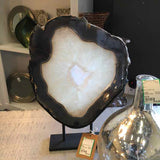 Brazilian Agate Geode on Stand