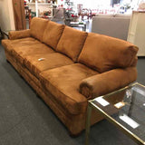 Custom Four on Four Microsuede Sofa