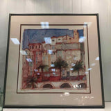 "French Riviera" Pastel Framed Print