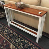 NEW Custom Hand Crafted Mahogany & Walnut Console