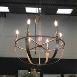 Metal & Acrylic 6 Light Chandelier