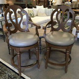 PAIR Frontgate Counter Height Stool Rosedale Swivel