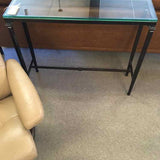 Petite Metal & Glass Console