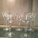 SET OF 8  Vintage Liquor Glasses