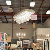 Artcraft Crystal & Chrome Chandelier