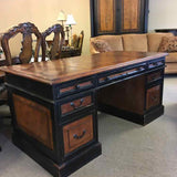 Hooker Black & Brown Wood Desk