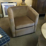 "Vernon" Velvet Swivel Chair