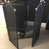 Fireplace Accessories Screen Black/Brass