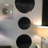 SET OF 3 Textured Discs Wall Decor