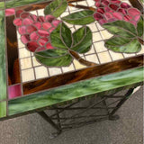 Mosaic Tile Grapes Wine Rack