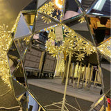 Geometric Prism Cut Frame Mirror