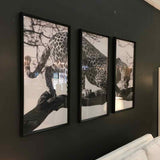 Black & White Cheetah Photography Triptych