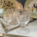 SET OF 6 Kosta Boda "Ofelia" Clear Wine Glasses