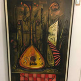 "Mandolins on Oil" by Van Gaard Framed Art