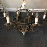 Bronze Six Light Orb Chandelier