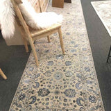 3'x14' Blue/Gray/Cream Rug